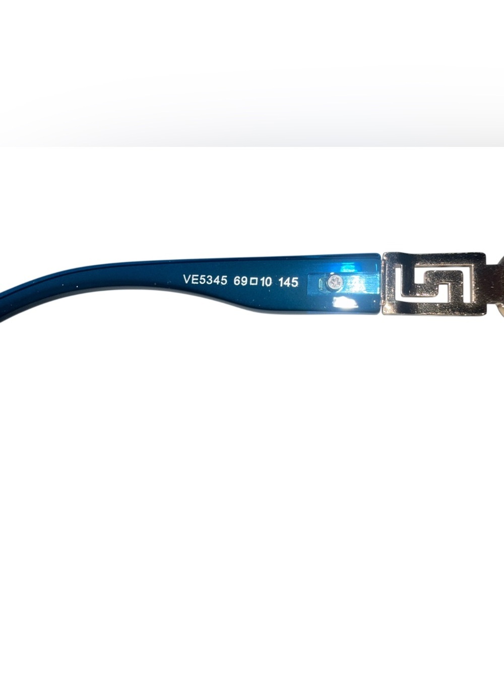 Blue Oversized Square Sunglasses | Luxe Gold Accent Designer Inspired Shades - Picture 9 of 9